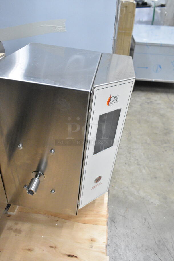 BRAND NEW SCRATCH AND DENT! Cooking Performance Group CPG 351ICOEB Stainless Steel Commercial Countertop Electric Powered Conveyor Pizza Oven. Missing Belt. 208 Volts, 1 Phase.  - Image 6 of 8