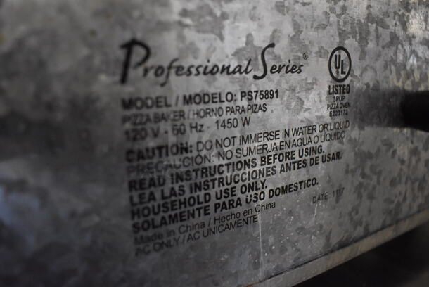 Professional Series PS75891 Metal Countertop Electric Powered Pizza Oven. 120 Volts, 1 Phase. 18x15x7.5. Tested and Working! - Image 5 of 5