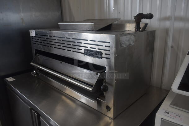 Imperial ISB-36 Stainless Steel Commercial Natural Gas Powered Cheese Melter. 40,000 BTU.  - Image 3 of 9