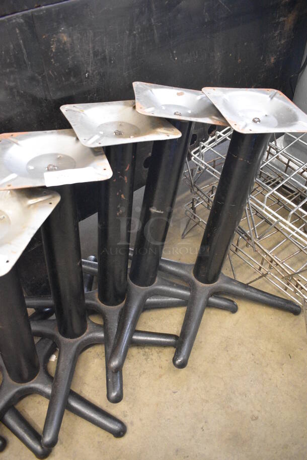 4 Metal Table Bases. 30x30x28. 4 Times Your Bid! - Image 2 of 3