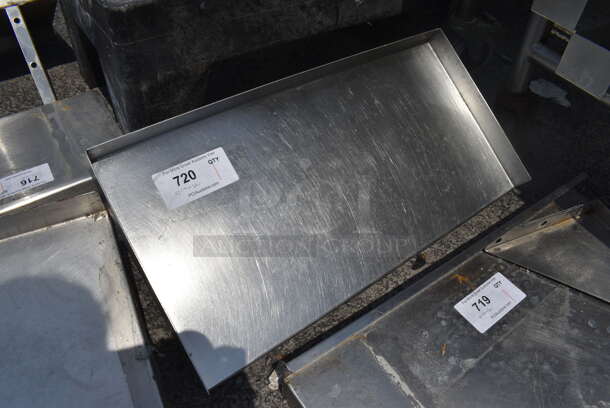 Stainless Steel Shelf w/ Wall Mount Brackets. 24x12x10