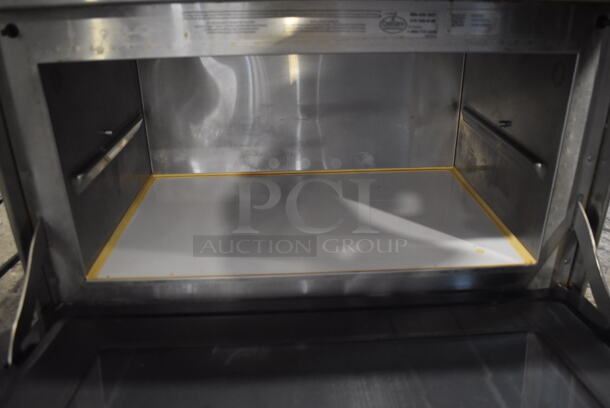 Menumaster MSO22 Stainless Steel Commercial Countertop Microwave Oven. 208/240 Volts, 1 Phase.  - Image 4 of 5