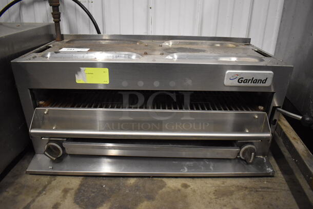 Garland Stainless Steel Commercial Natural Gas Powered Cheese Melter. 37x27x24