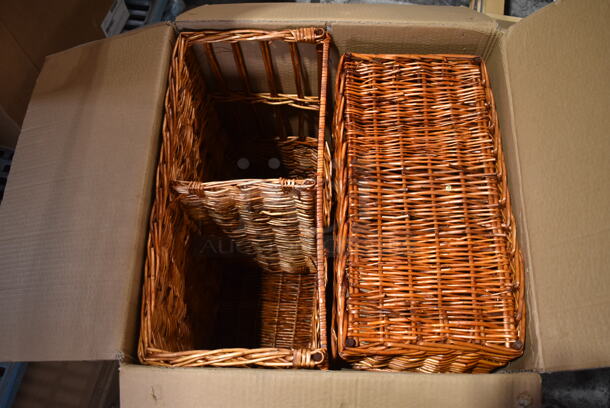Box of 2 BRAND NEW! Willow Group 83208 Rectangle Willow Bin - Image 5 of 6