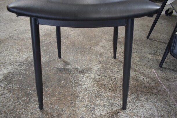 21 BRAND NEW SCRATCH AND DENT! Lancaster Table & Seating 164CMCMBFR Black Metal Dining Height Chair w/ Black Seat and Back Cushion. 21 Times Your Bid! - Image 6 of 7