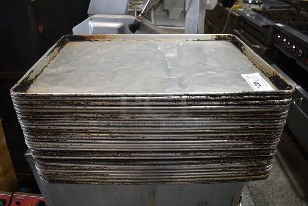 27 Metal Full Size Baking Pans. 27 Times Your Bid! - Image 1 of 4