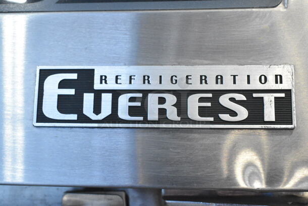 Everest ESF1 Stainless Steel Commercial Single Door Reach In Freezer. 115 Volts, 1 Phase. Tested and Powers On But Does Not Get Cold; Appears To Be Out Of Freon
 - Image 2 of 5