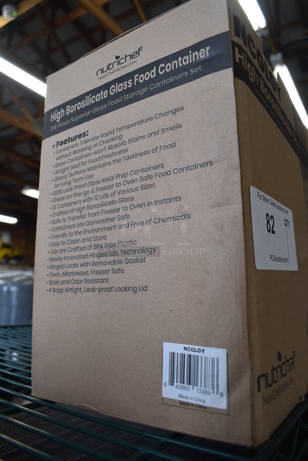 Box of BRAND NEW Nutrichef NCGLGY Glass Food Containers - Image 4 of 5