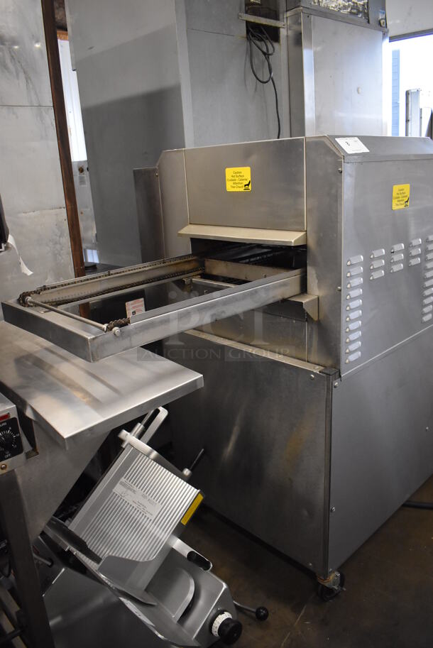 Belshaw Adamatic TG-50 Stainless Steel Commercial Floor Style Thermoglaze Icing Machine on Commercial Casters. 208 Volts, 1 Phase. 79x34x54 - Image 4 of 9