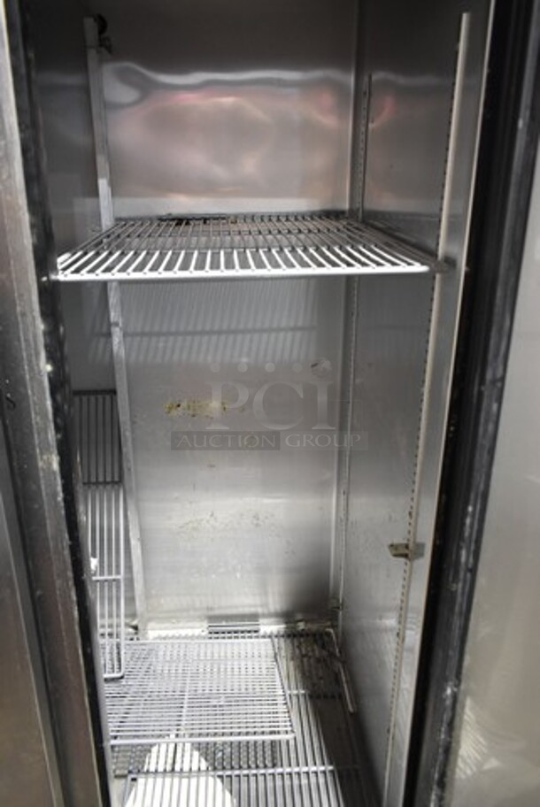 2016 True T-35 Stainless Steel Commercial 2 Door Reach In Cooler w/ Poly Coated Racks. 115 Volts, 1 Phase. Tested and Working! - Image 3 of 5