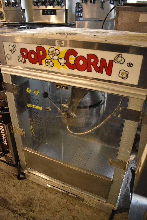 Gold Medal Model 2001ST Metal Commercial Countertop Popcorn Machine Merchandiser. 120 Volts, 1 Phase. 28x21x40.5. Cannot Test Due To Plug Style - Image 2 of 5