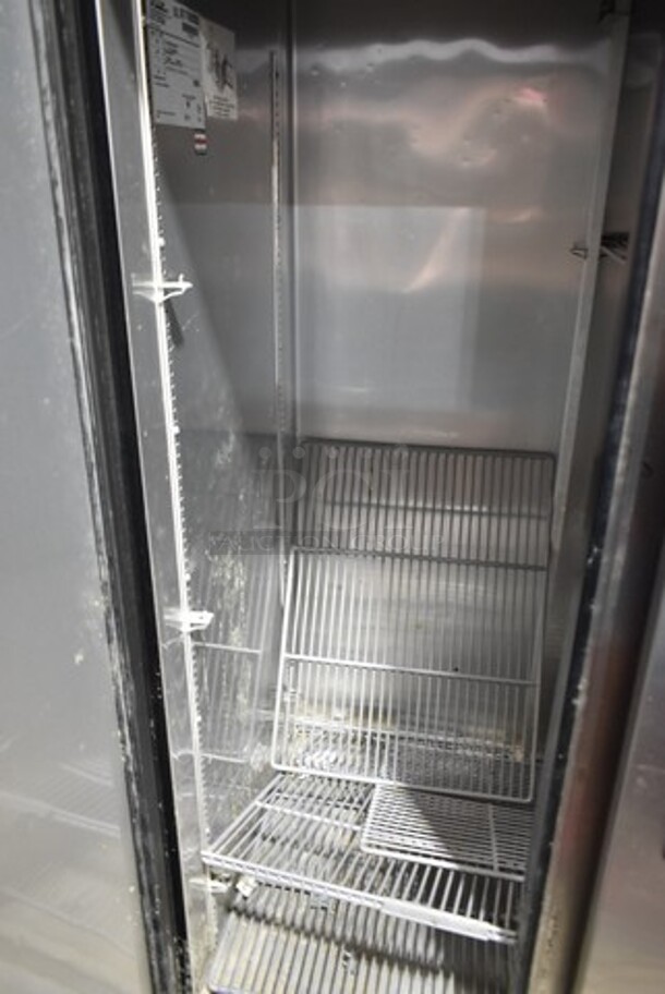 2016 True T-35 Stainless Steel Commercial 2 Door Reach In Cooler w/ Poly Coated Racks. 115 Volts, 1 Phase. Tested and Working! - Image 4 of 5
