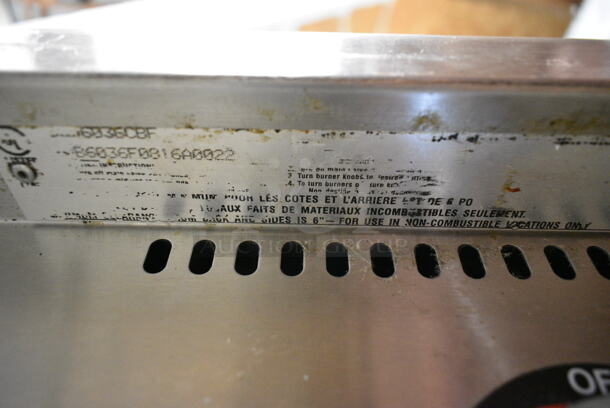 Star 6036CBF Stainless Steel Commercial Countertop Natural Gas Powered Charbroiler Grill.  - Image 6 of 6
