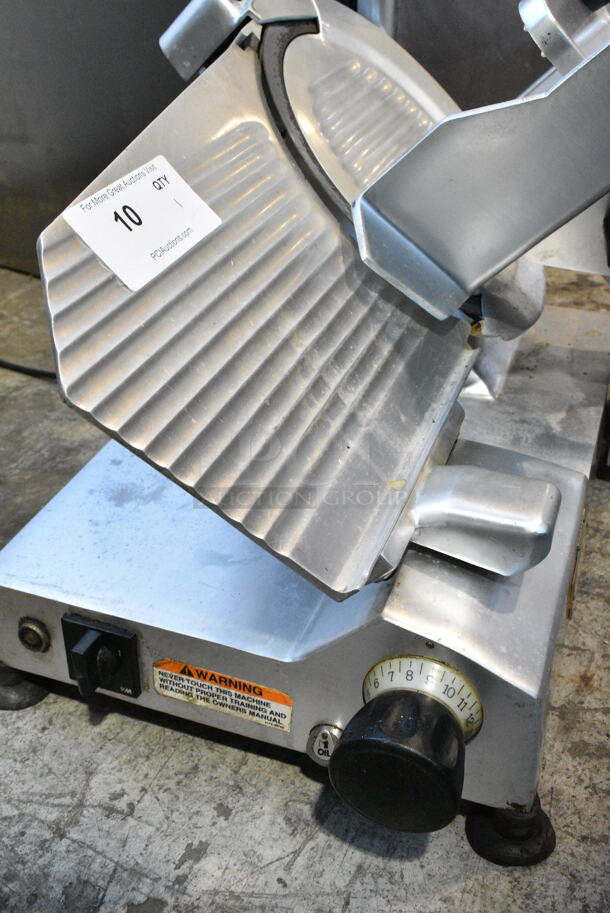 Berkel 827A Stainless Steel Commercial Countertop Meat Slicer w/ Blade Sharpener. 115 Volts, 1 Phase. Tested and Working! - Image 5 of 7