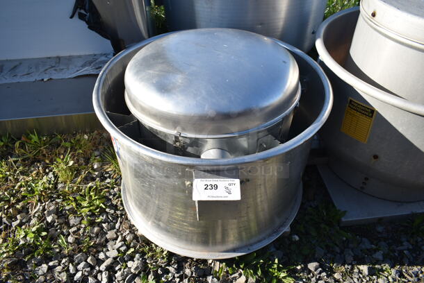 Acme Metal Commercial Rooftop Mushroom Exhaust Fan. 110/115 Volts, 1 Phase.