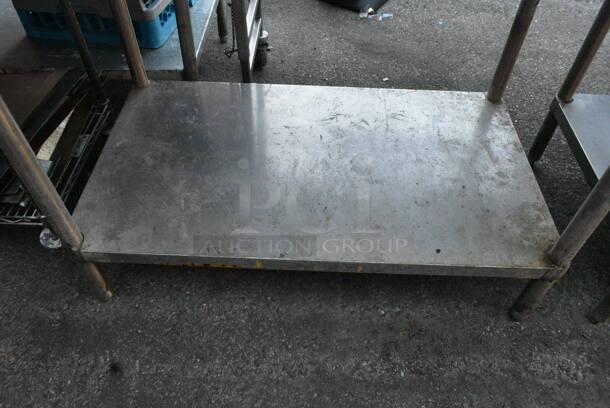Stainless Steel Table w/ Metal Under Shelf.  - Image 3 of 3