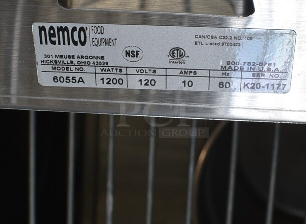 2020 Nemco Model 6055A Stainless Steel Commercial Countertop Food Warmer. 120 Volts, 1 Phase. 14.5x22.5x8.5. Tested and Working! - Image 5 of 5