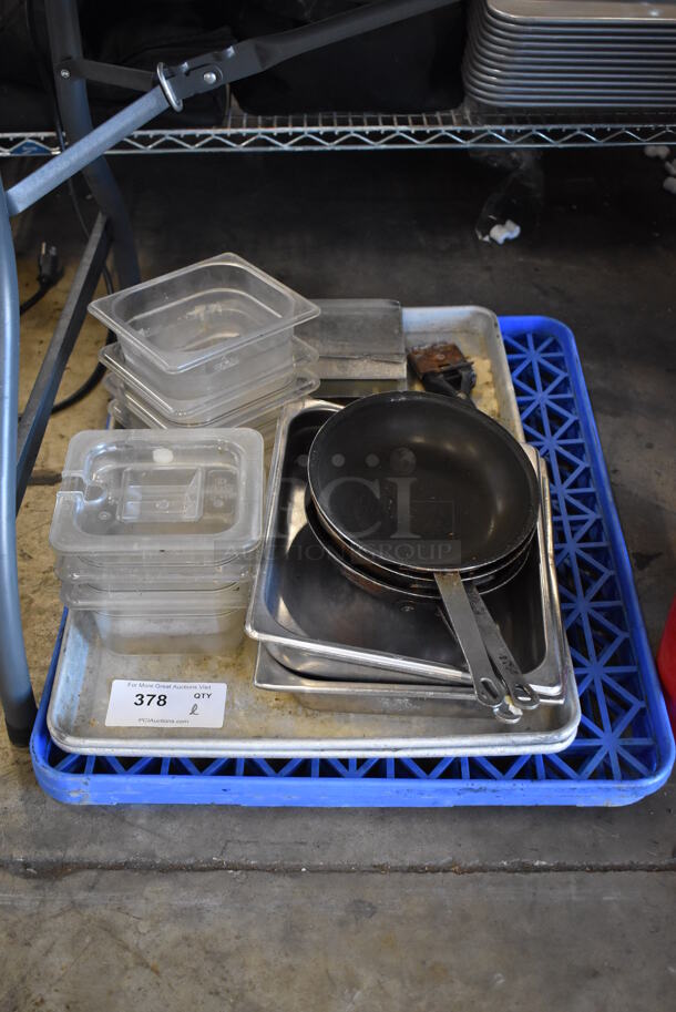 ALL ONE MONEY! Lot of Various Items Including Drop In Bins, Baking Pans and Skillet - Image 1 of 4