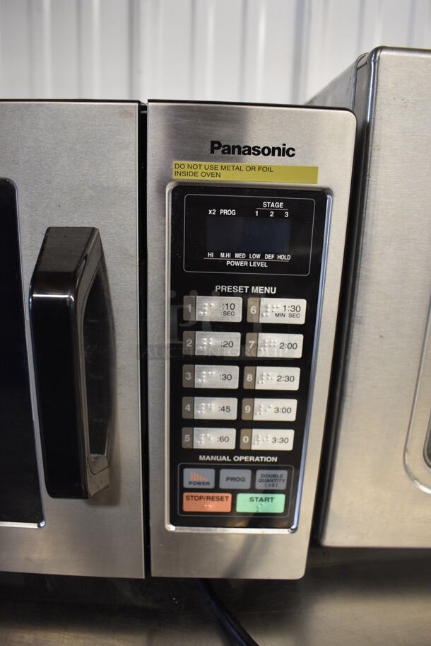 Panasonic Stainless Steel Commercial Countertop Microwave Oven. 120 Volts, 1 Phase. 20x15x12 - Image 4 of 7