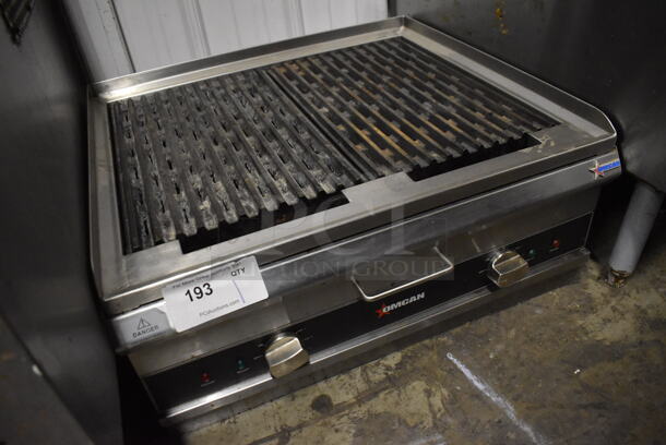 Omcan Stainless Steel Commercial Countertop Electric Powered Charbroiler Grill. 208-250 Volts, 1 Phase. 26.5x24x12 - Image 4 of 6