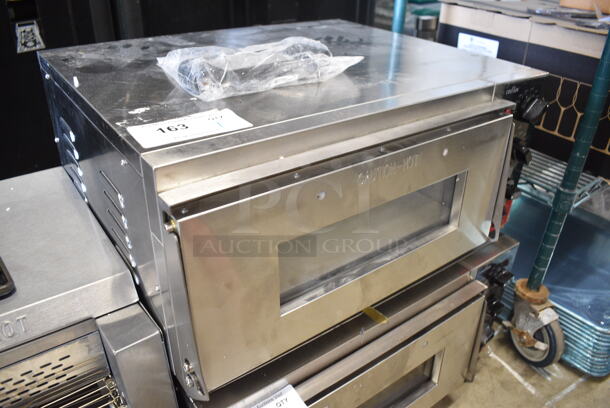 2024 Crosson CPO-160 Stainless Steel Commercial Countertop Electric Powered Pizza Oven w/ Cooking Stone. 120 Volts, 1 Phase. Tested and Working! - Image 3 of 7