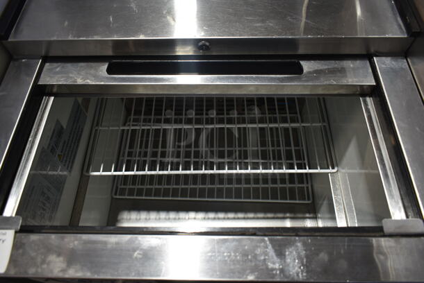 Avantco 178GF25HC Stainless Steel Commercial Back Bar Bottle Cooler w/ Sliding Lid. 115 Volts, 1 Phase. Tested and Powers On But Does Not Get Cold
 - Image 4 of 5