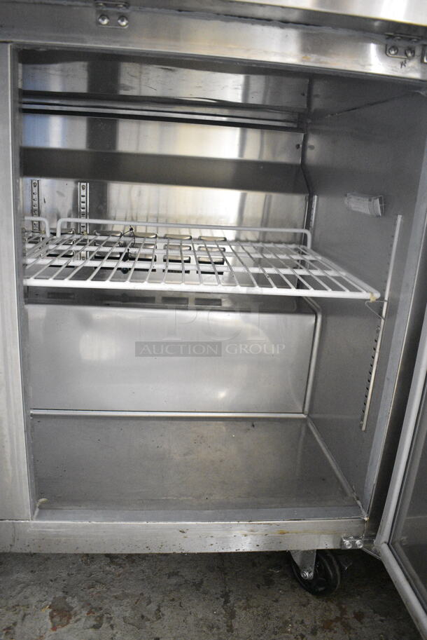 2022 Avantco 178SSUC48RHC Stainless Steel Commercial 2 Door Undercounter Cooler on Commercial Casters. 115 Volts, 1 Phase. Tested and Working! - Image 5 of 12