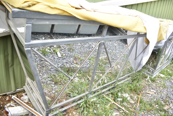 3 Metal Mirrored Counters. 3 Times Your Bid! - Image 5 of 7