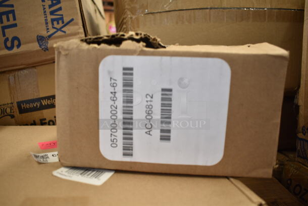 PALLET LOT of 23 BRAND NEW Boxes Including 3 Box 966TALLFLDN Choice Kraft Natural Tall-Fold 6" x 13" Dispenser Napkin - 8000/Case, 5002DNAP Choice White 2-Ply Dinner Napkin 17" x 15" - 3000/Case, 500CC12HD 12 oz. Plastic Cold Cup - 1000/Case, 500CC9 Choice 9 oz. Clear PET Customizable Plastic Squat Cold Cup - 1000/Case, 612605070 Choice Full Size Foil Steam Table Pan Deep 3 3/8" Depth - Full Size Deep - 50/Case, 610060 Brooklace Fluted Bake Cup, 39884291 Perfect Fry 84291 Air Filter Kit for PFA and PFC Ventless Deep Fryers, 4 Box 129MCR24B Choice 24 oz. Black Round Microwavable Heavy Weight Container with Lid 7 1/4" - 150/Case, 502404816CL Lavex 40-45 Gallon 16 Micron 40" x 48" High Density Janitorial Can Liner / Trash Bag - 250/Case, AMA009CLT23 Front of the House Gatsby 7 oz. Ice SAN Plastic Martini Glass - 12/Pack, HP2099 Imperial 2099 U' Shaped Burner. 23 Times Your Bid! - Image 7 of 12