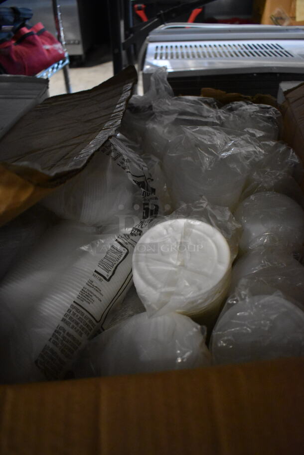 ALL ONE MONEY! Lot of Various Items Under Table Including Plastic Lids - Image 5 of 8