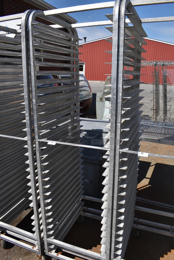 Metal Commercial Pan Transport Rack on Commercial Casters. 20.5x26x74 - Image 3 of 3