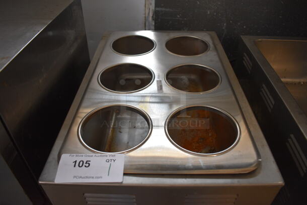 Stainless Steel Commercial Countertop Food Warmer w/ Adaptor Plate. 120 Volts, 1 Phase. 14.5x22.5x8.5. Tested and Does Not Power On - Image 2 of 4
