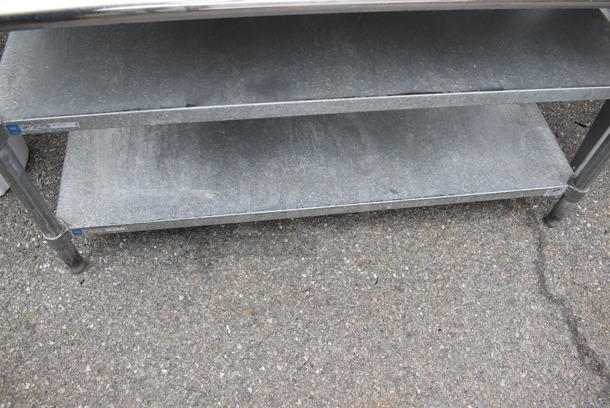 Stainless Steel Table w/ 2 Metal Under Shelves. - Image 2 of 2