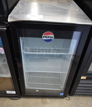 IDW G-7-F334B-HC Metal Commercial Mini Cooler Merchandiser w/ Poly Rack. 115 Volts, 1 Phase. Tested and Working!