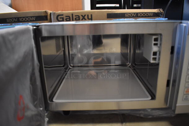 BRAND NEW IN BOX! 2022 Galaxy 177MW1000PB Stainless Steel Commercial Countertop Microwave Oven. 120 Volts, 1 Phase. 20x16x12. Tested and Working! - Image 5 of 8