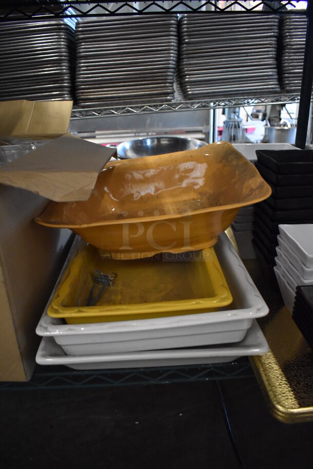 ALL ONE MONEY! Tier Lot of Various Items Including Poly Trays, Bowls and Buckets - Image 5 of 12