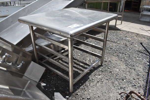 Stainless Steel Table w/ Pan Rack. - Image 2 of 5