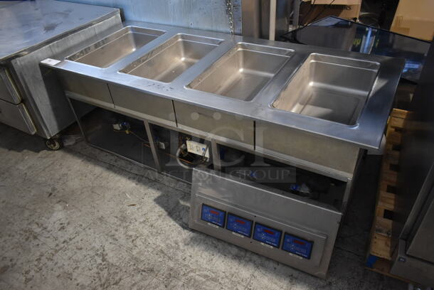 Low Temp Industries LTI CHP-4 Stainless Steel Commercial Electric Powered 4 Bay Refrigerated Drop In. 120/208 Volts, 1 Phase. - Image 1 of 7