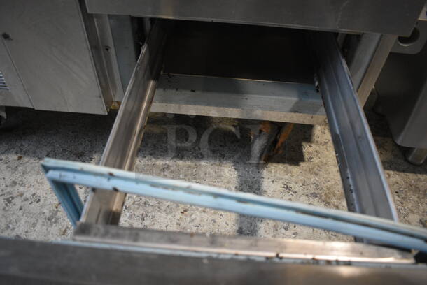 Delfield Stainless Steel Commercial 2 Drawer Chef Base on Commercial Casters. 39.5x31x26. Cannot Test Due To Cut Power Cord - Image 4 of 5