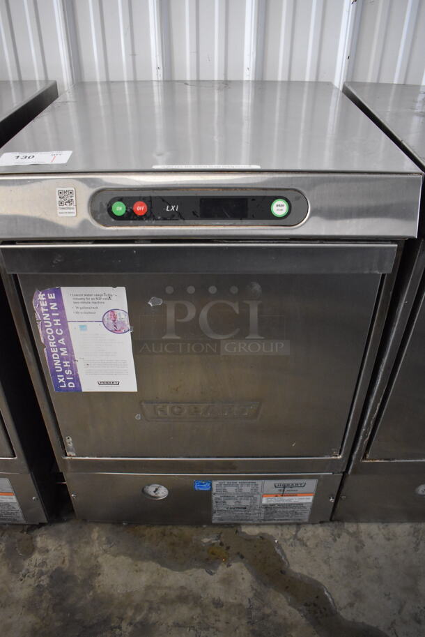 Hobart LXIC Stainless Steel Commercial Undercounter Dishwasher. 120/208-240 Volts, 1 Phase. 24x27x34