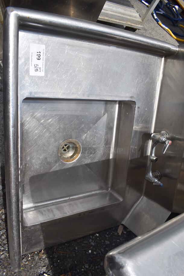 Advance Tabco Stainless Steel Commercial Left Side Dirty Side Dishwasher Table. - Image 5 of 5