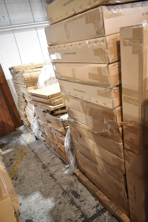 PALLET LOT of 16 BRAND NEW IN BOX! BFM Seating PH4L3232BRBZ-TOP Outdoor Patio Tabletop. Goes GREAT w/ Lots 113 and 115! 16 Times Your Bid! - Image 3 of 7