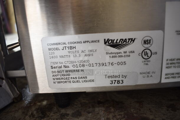 BRAND NEW SCRATCH AND DENT! Vollrath CT2BH-120400 JT1BH Stainless Steel Commercial Countertop Conveyor Toaster with 2 1/2" Opening. 120 Volts, 1 Phase. Tested and Working! - Image 5 of 5