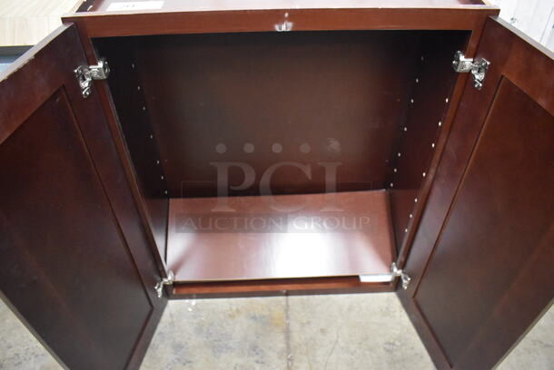 2 Wooden 2 Door Cabinets. 30x13x36. 2 Times Your Bid! - Image 4 of 5