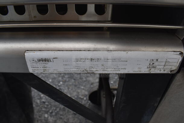 Weber Summit 270000 Metal Outdoor Propane Gas Powered Grill w/ Right Side Single Burner Range on Commercial Casters. Comes w/ Cover. 78x28x46 - Image 9 of 10