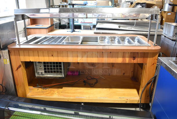 Atlas WCM-5 Metal Commercial Buffet Station w/ Sneeze Guard on Commercial Casters. 115 Volts, 1 Phase. Tested and Working! - Image 6 of 11