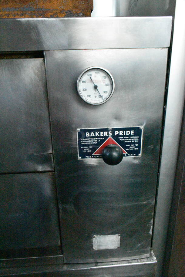 2 Bakers Pride JS 6-18 Stainless STeel Commercial Natural Gas Powered Single Deck Pizza Oven w/ Cooking Stones. 100,000 BTU. 2 Times Your Bid!  - Image 3 of 12