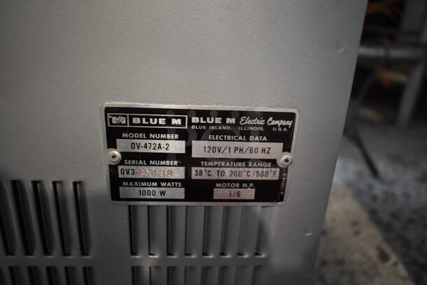 Blue M OV-472A-2 Metal Commercial Stabil-Therm Oven. 120 Volts, 1 Phase. Tested and Working! - Image 7 of 7