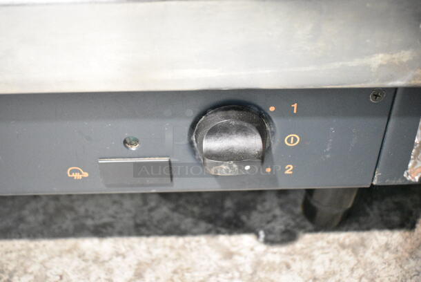 Smart Stainless Steel Commercial Countertop 2 Group Espresso Machine w/ 1 Portafilter and Steam Wand.  - Image 7 of 11