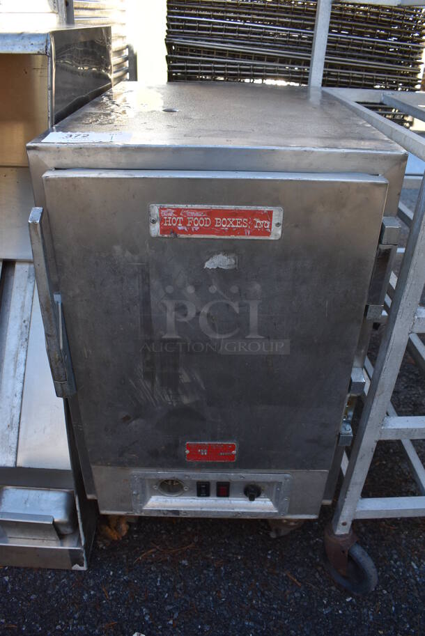 Hot Food Boxes C5 Metal Commercial Holding Cabinet on Commercial Casters. 115 Volts, 1 Phase. 17x26.5x32
